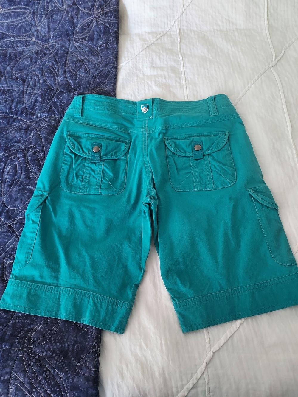 Kuhl Teal Women's Splash Cargo Shorts, Size 2 - Picture 3 of 5